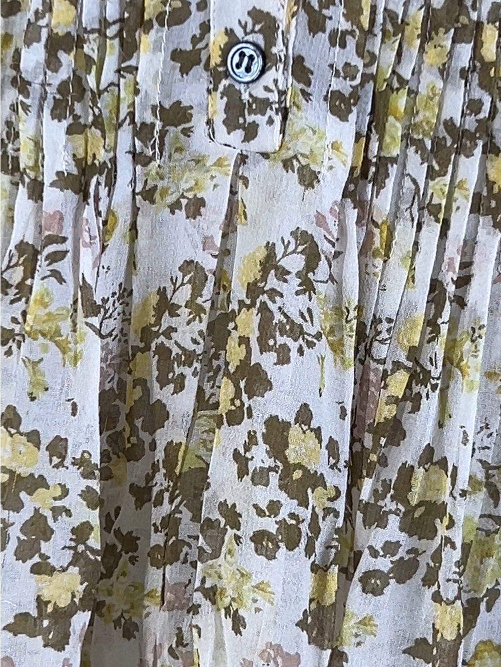 Joie Sheer Floral Boho mini dress Size Medium M Silk Blend 3/4 bell sleeve - Picture 9 of 11
